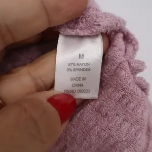 PacSun Mauve Pink Waffle Knit Wrap Crop Top Long Sleeve V-Neck Size M thumbnail 3