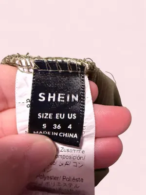 SHEIN Olive waffle knit Half-Zip Pullover Sweatshirt thumbnail 4