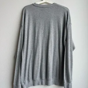 Alo Yoga Soho Oversized Crewneck Pullover Sweatshirt Women's Size Small Gray thumbnail 6