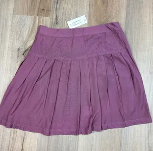 NWT Sim & Sam Wissfull Mauve Pleated Front Mini Wrap Skirt Urban Sample Size M thumbnail 1