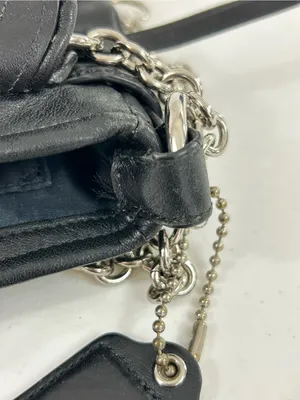 Coach Chelsea Convertible Crossbody Shoulder Bag Turnlock Flap Black F17825 thumbnail 12