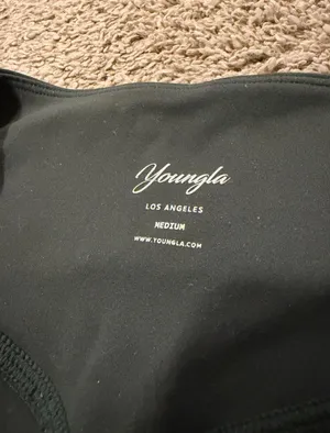 YoungLA Women’s Leggings Legacy Emerald Green Size Medium EUC SOLD OUT thumbnail 4
