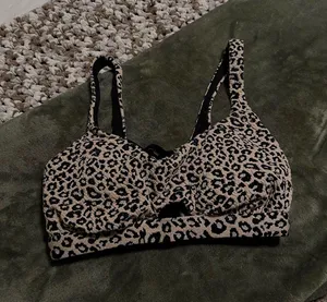 Time & Tru Cheetah Bikini Top thumbnail 1