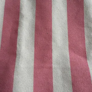 Sezane Paris Rue Large Pink White Stripe Shopper Tote Book Bag Fits All Cotton thumbnail 6