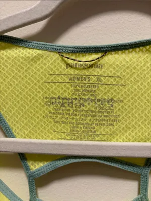 Patagonia Neon Yellow Racerback Active Tank XL thumbnail 2