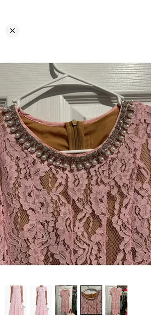 Self-Portrait Dress Lace Pink thumbnail 3