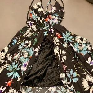 Boho Split Skirt Maxi Dress Black Size L thumbnail 9