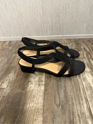 easy street Black Braided Slingback Sandal Size 8.5 thumbnail 9