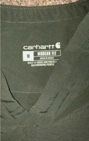 Green Carhartt scrub set thumbnail 2