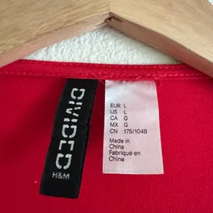 H&M Divided Red Ruched Side Sleeveless Fit & Flare Mini Dress L Y2K Party thumbnail 3