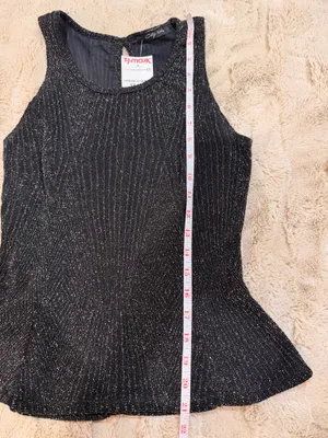Sparkly Peplum Top Y2K 2016 Going Out Party Streetwear Club Throwback Style thumbnail 5