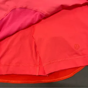 lululemon Tennis Skirt Size 2 Red Pink Asymmetrical Layered High Rise Skirt NWT thumbnail 5