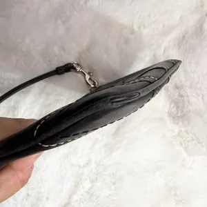 y2k COACH Black Leatherware Wristlet thumbnail 3