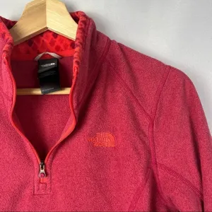The North Face Dark Pink Glacier Fleece Quarter Zip Pullover M‎ thumbnail 3