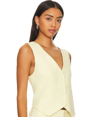 LIONESS Leo Vest in Butter thumbnail 1
