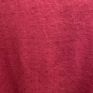 Flax Linen Button Front Swiss Dot Lagenlook Shacket Size Small In Raspberry thumbnail 10