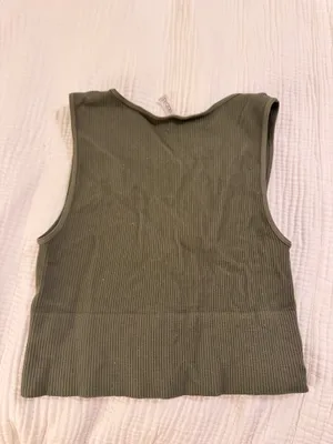 NIKIBIKI Tank Ribbed Crop Top green thumbnail 2