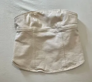 ZARA denim top thumbnail 2