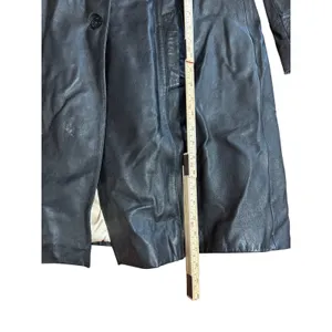 Wilsons Leather Black Genuine Leather Insulated‎ Trench Coat Women's Sz XL thumbnail 11
