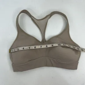 Lululemon Size 4 XS Speed Up Bra High Support for C/D Cup In Crepe Beige Stretch thumbnail 12