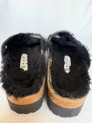 PAPILLIO By BIRKENSTOCK Women's Daytona Platform Black Shearling Sandal Sz 38 thumbnail 10
