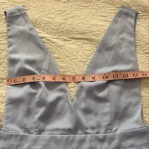 New Superdown Kaelyn Pinafore Mini Dress‎ Light Blue Size M thumbnail 13