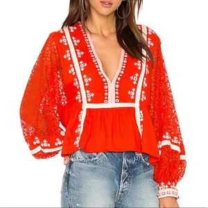 Free People Boogie All Night Blouse thumbnail 1