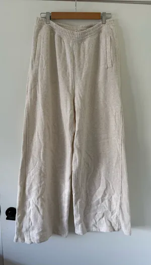 Aerie Cream Waffle Sweatpants thumbnail 1