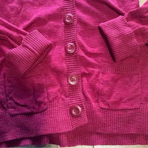 Mossimo Supply Co.,‎ cardigan w/ shawl collar, Women’s size Medium, red thumbnail 4