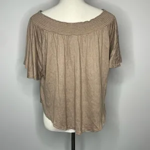 O'Neill- Tan/Grey Off the Shoulder Top thumbnail 3