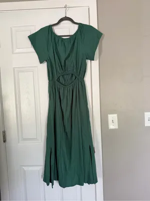Universal Threads Teal Green Cut out Detail Maxi Dress thumbnail 9