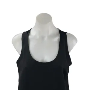 Ann Taylor Women's Black Sleeveless Scoop Neck Basic Cami Camisole Tank Top Sz M thumbnail 2