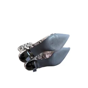 Abound Grey Snakeskin Print Pointed Toe Kitten‎ Heel Ankle Boots Size 7 NEW thumbnail 9