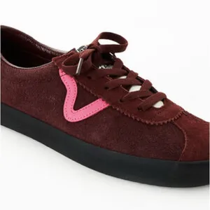 NEW Vans Off The Wall Sport Low Top Sneaker Pop Brown Pink Suede M 7 W 8.5 thumbnail 5