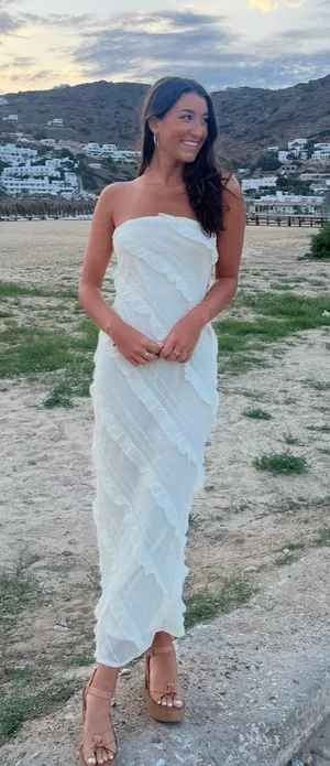 Princess Polly White Maxi Dress thumbnail 1