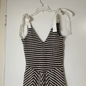 FREE PEOPLE x free-est Cecelia Midi Dress striped brown size Medium thumbnail 3