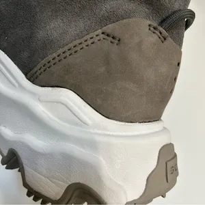 Sorel Kinetic Breakthru Caribou Suede Boot in Quarry and Sea Salt thumbnail 11