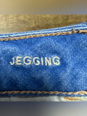 American Eagle Women's 12 X-Long Super Stretch Jeggings Blue Denim Jeans thumbnail 8