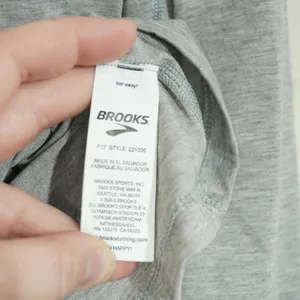 Brooks Women's Small Run Happy Gray Long Sleeve Holiday Graphic Running Shirt thumbnail 5