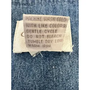 90s Christopher & Banks Blue Denim Midi Dress Sleeveless Size XL Cotton Button thumbnail 11