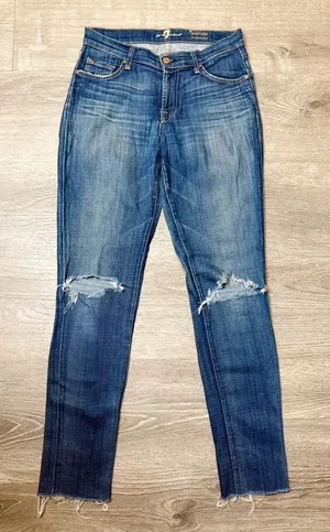 •7 For All Mankind• Mid Rise Roxanne Jeans thumbnail 1