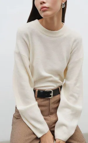 H&M Cream Knit Sweater thumbnail 1