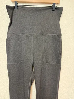 HALARA High-Waist Dark Gray Flare Pants Size 1X thumbnail 6
