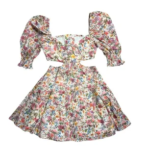 For Love & Lemons Floral Mushroom Print Arya Mini Dress Women’s US XS thumbnail 2