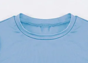 Forever 21 Baby Blue Solid Crop Top thumbnail 5