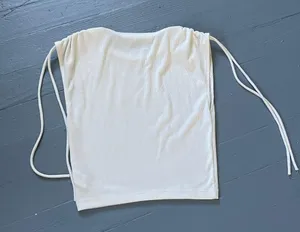 ZARA White Ruched Top thumbnail 3