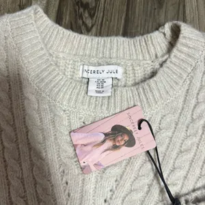 Sincerely Jules Cream Sweater Vest Sz M thumbnail 5