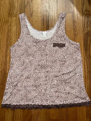 Marilyn Monroe Animal Print Tank Top with Lace Detail size Large thumbnail 1