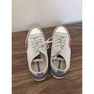 Converse All Star Chuck Taylor Grey Pink Silver Metallic Sneakers size 8 A09799F thumbnail 7