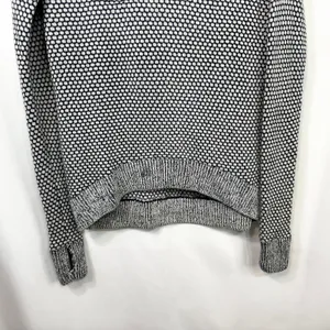 Lululemon Yogi Crew Sweater Size 4 Inkwell Blue Honeycomb Knit Thumbholes‎ 243 thumbnail 12